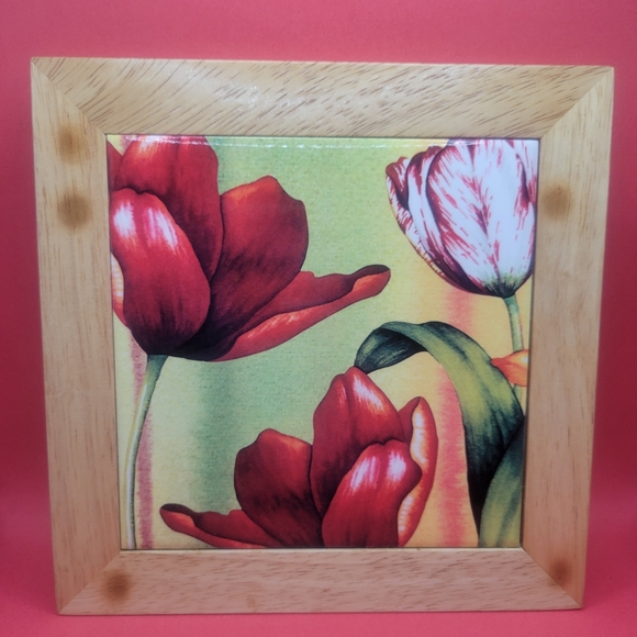 Pair of Quality Ceramic Wood Tulip Trivits - Picture 2 of 5